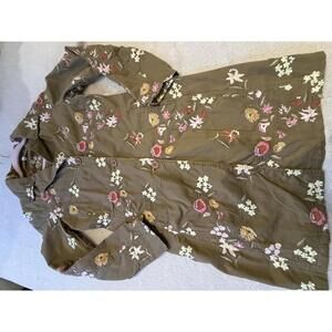 Johnny Was Embroidered Floral Coat - Size Small